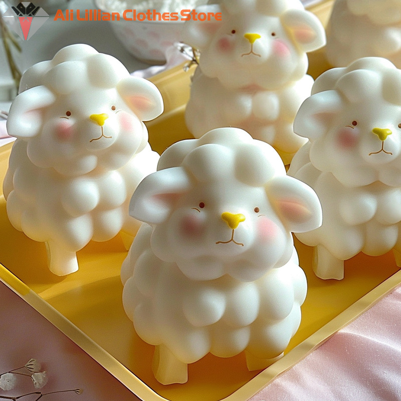 Soap Making Utensils - 3D Sheep Shape Jelly Mold Kitchen