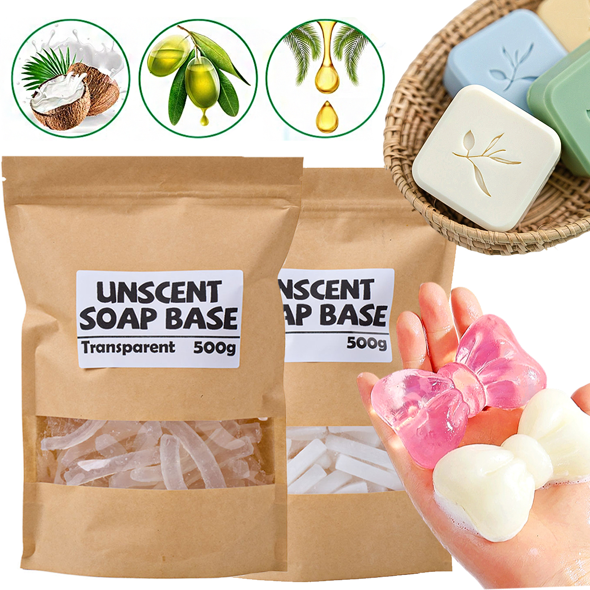 Soap Making From Scratch - 500g/package Handmade Soap Base Milky White