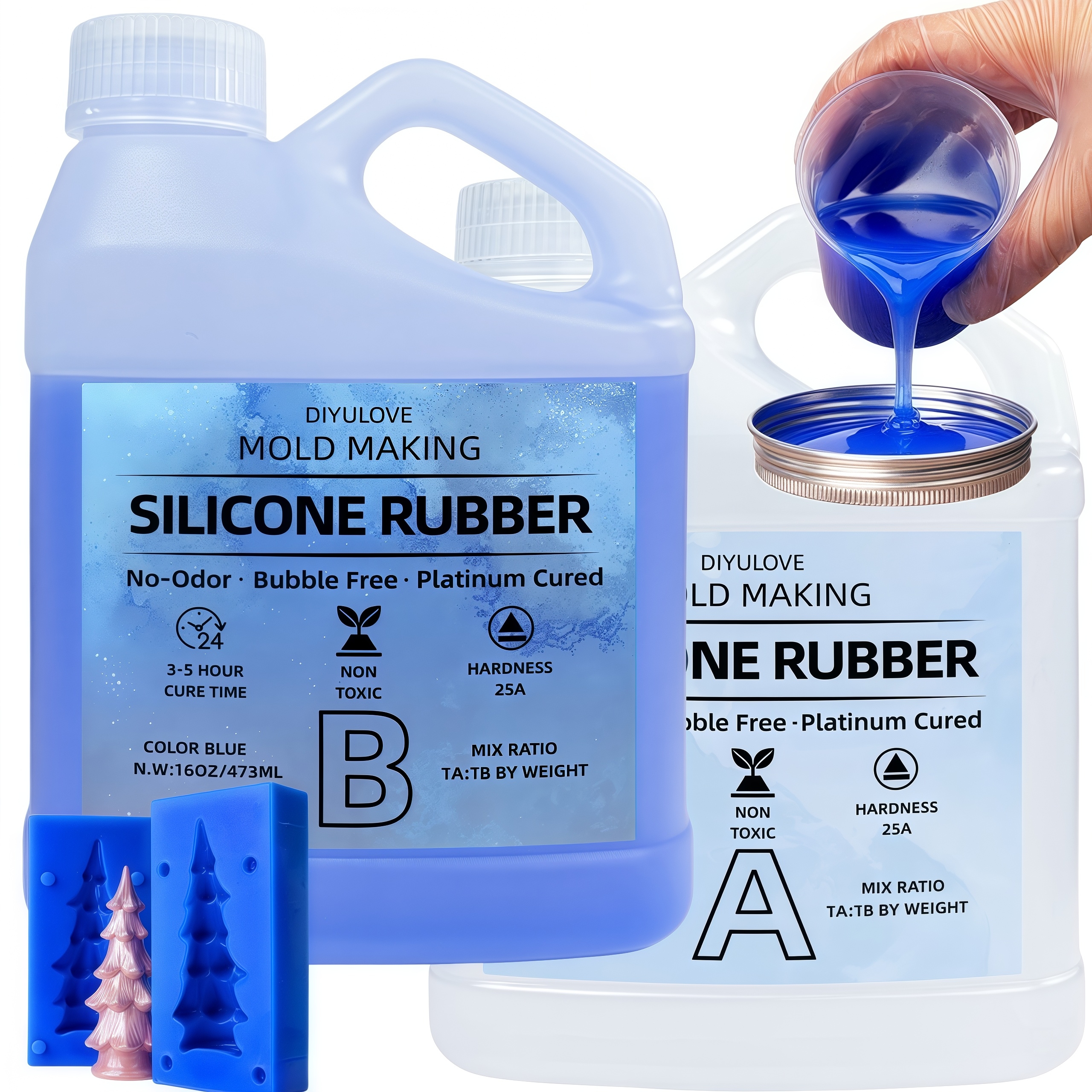 Soap Making Name - 32oz High-Performance Silicone Rubber Non-Toxic for
