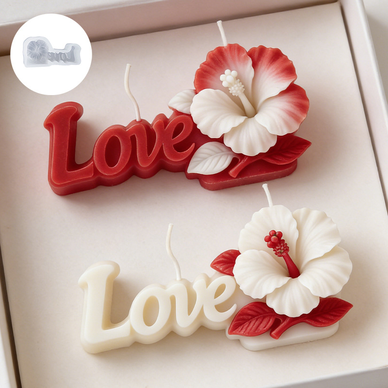 Soap Making Things - Love Rose Silicone Candle Mold for