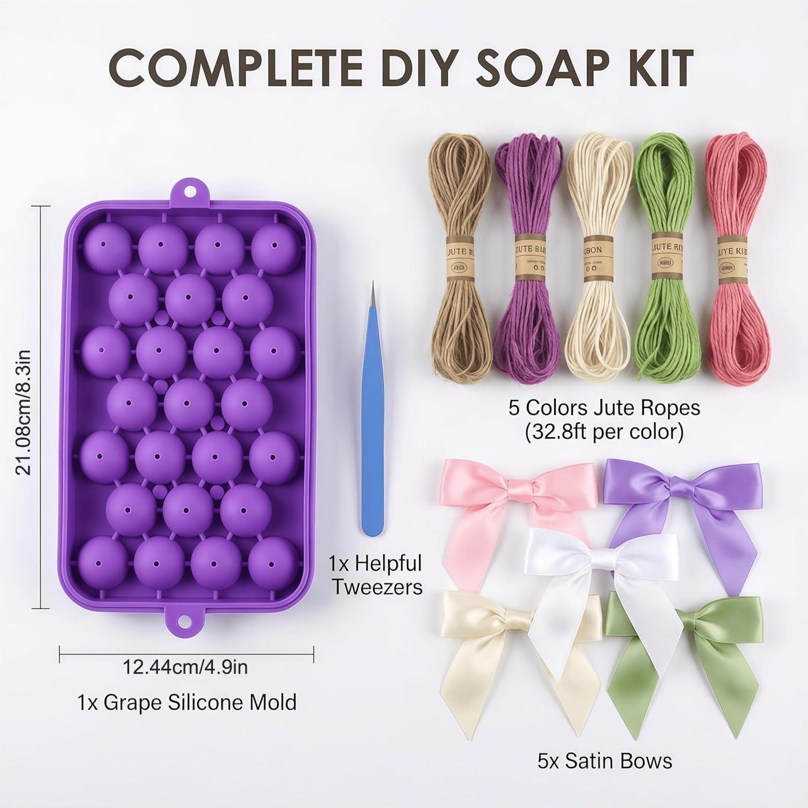DIY Soap Making Kit Grape Soap - Soap Making Book For Beginners บทวิจารณ์และราคา