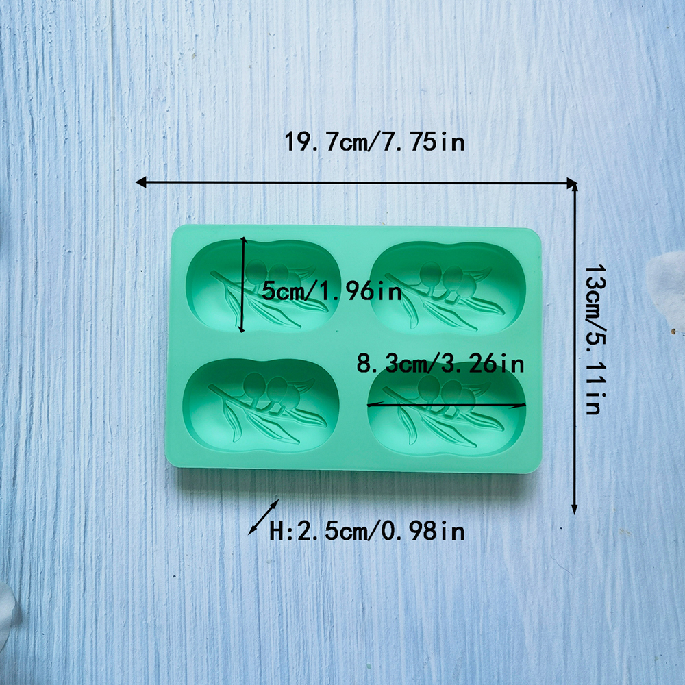 4 Cavities Oval Olive Tree Sil - Soap Making Book For Beginners บทวิจารณ์และราคา