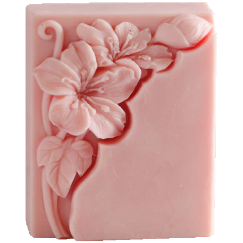 Pretty Floral Soap Mold Rectan - Soap Making Process บทวิจารณ์และราคา