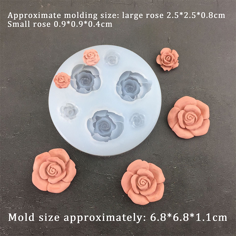 3D Rose Flower Shape Leaf Sili - Soap Making Utensils บทวิจารณ์และราคา