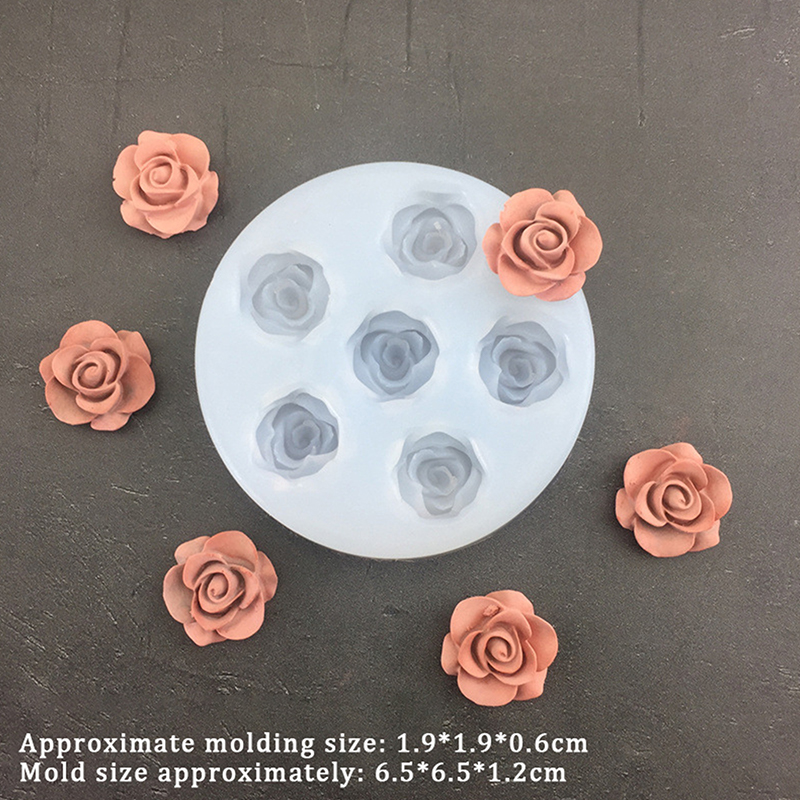 3D Rose Flower Shape Leaf Sili - Soap Making Utensils บทวิจารณ์และราคา