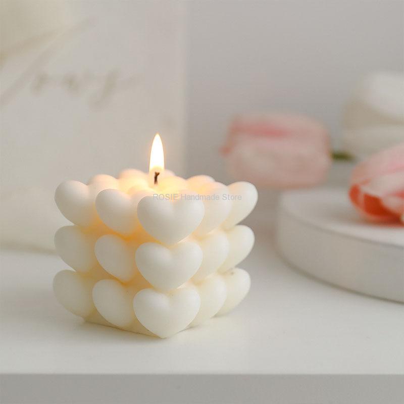 Love Silicone Candle Mold Diy  - Soap Making Things บทวิจารณ์และราคา