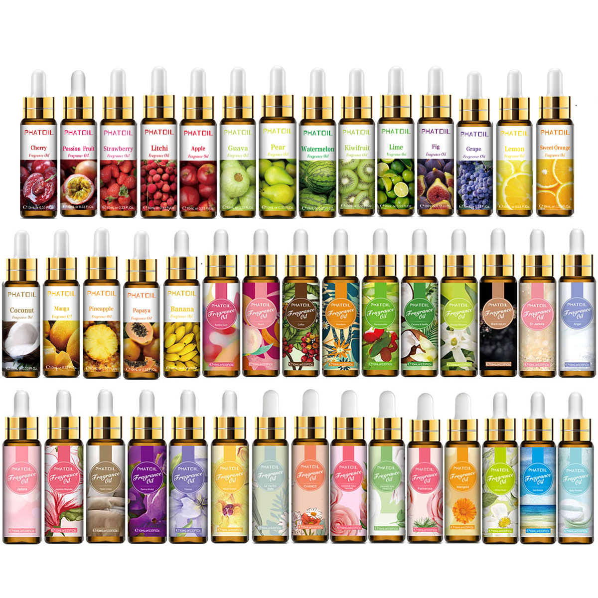 10ml Pure Fruit Flower Aroma F - Soap Making Natural Ingredients บทวิจารณ์และราคา