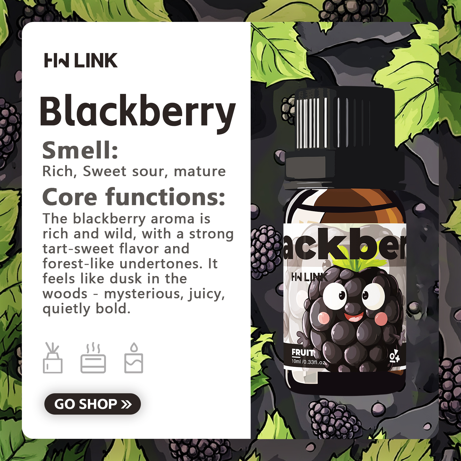 Blackberry Essential Oil Black - Soap Making Fragrance Oil บทวิจารณ์และราคา