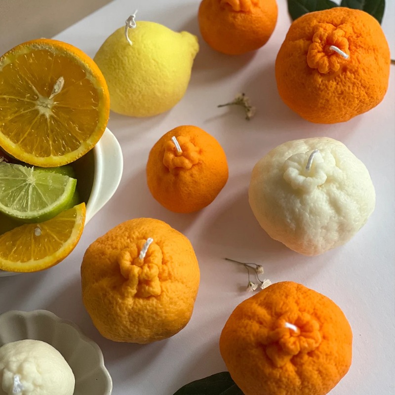 Orange Fruit Candle Mold DIY S - Soap Making Gel บทวิจารณ์และราคา