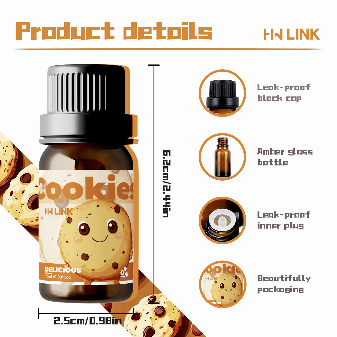 10ml Cookies Essential Oils Pe - Soap Making Fragrance Oil บทวิจารณ์และราคา