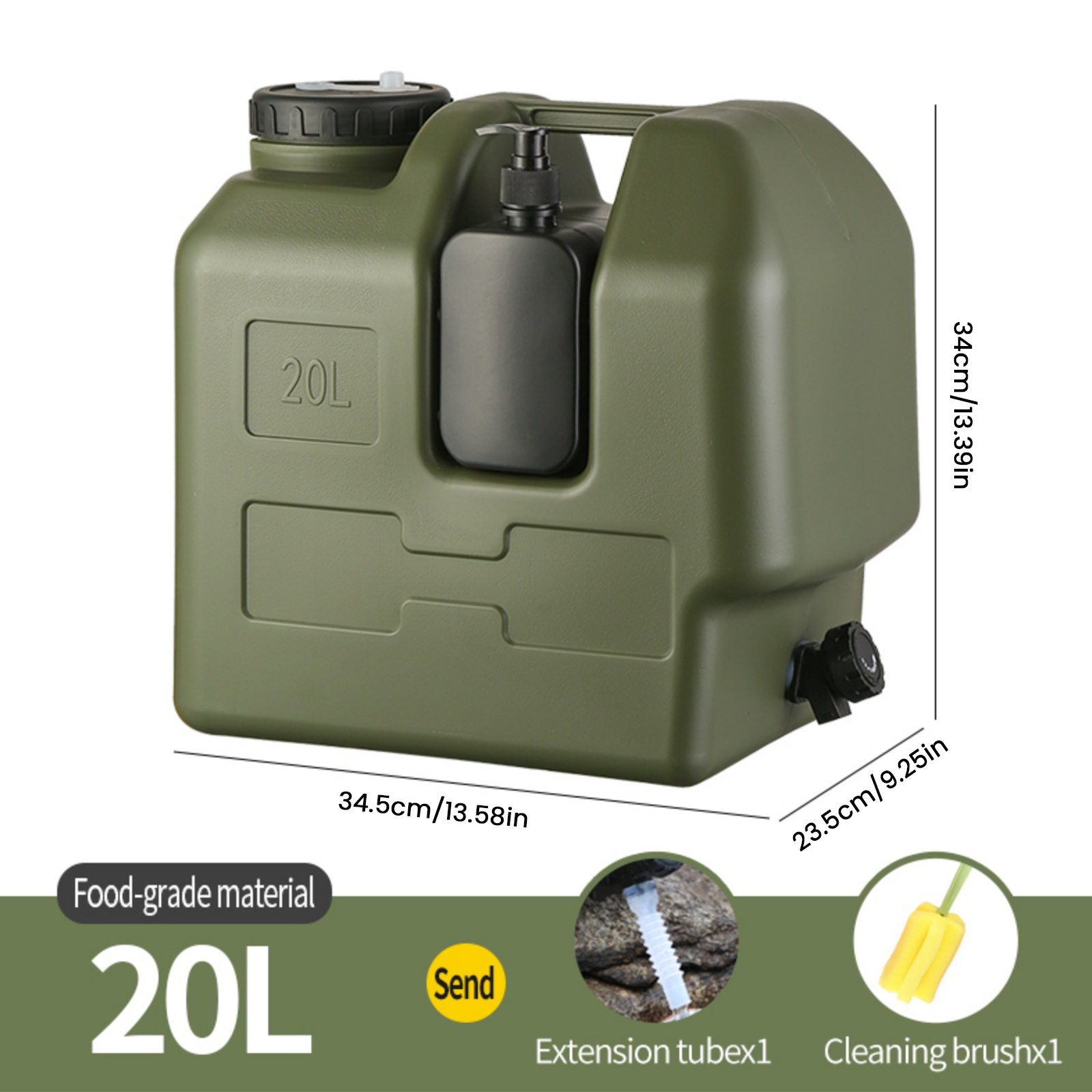 15/20L Portable Camping Water  - Soap Making Jug บทวิจารณ์และราคา