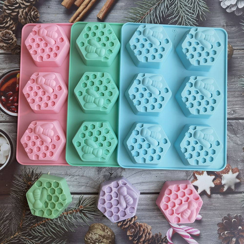 Silicone Hexagonal Bee Soap Mo - Soap Making Game บทวิจารณ์และราคา