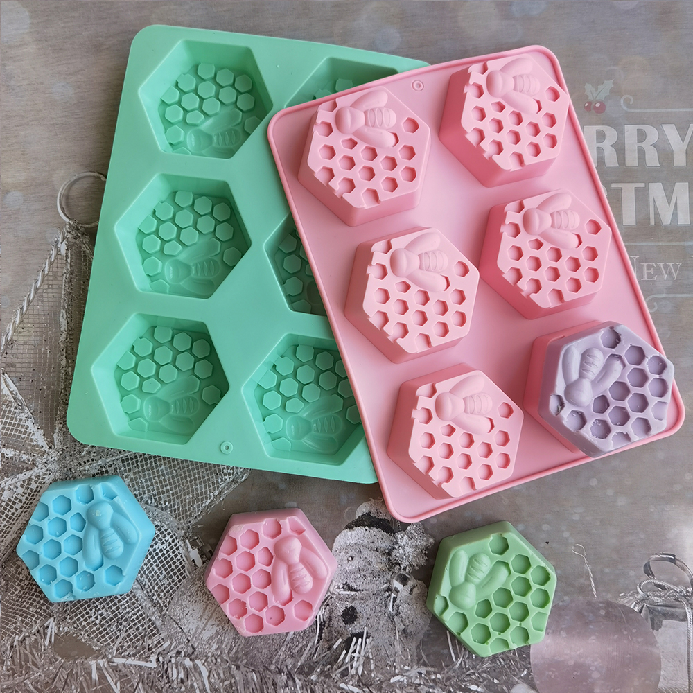 Silicone Hexagonal Bee Soap Mo - Soap Making Game บทวิจารณ์และราคา