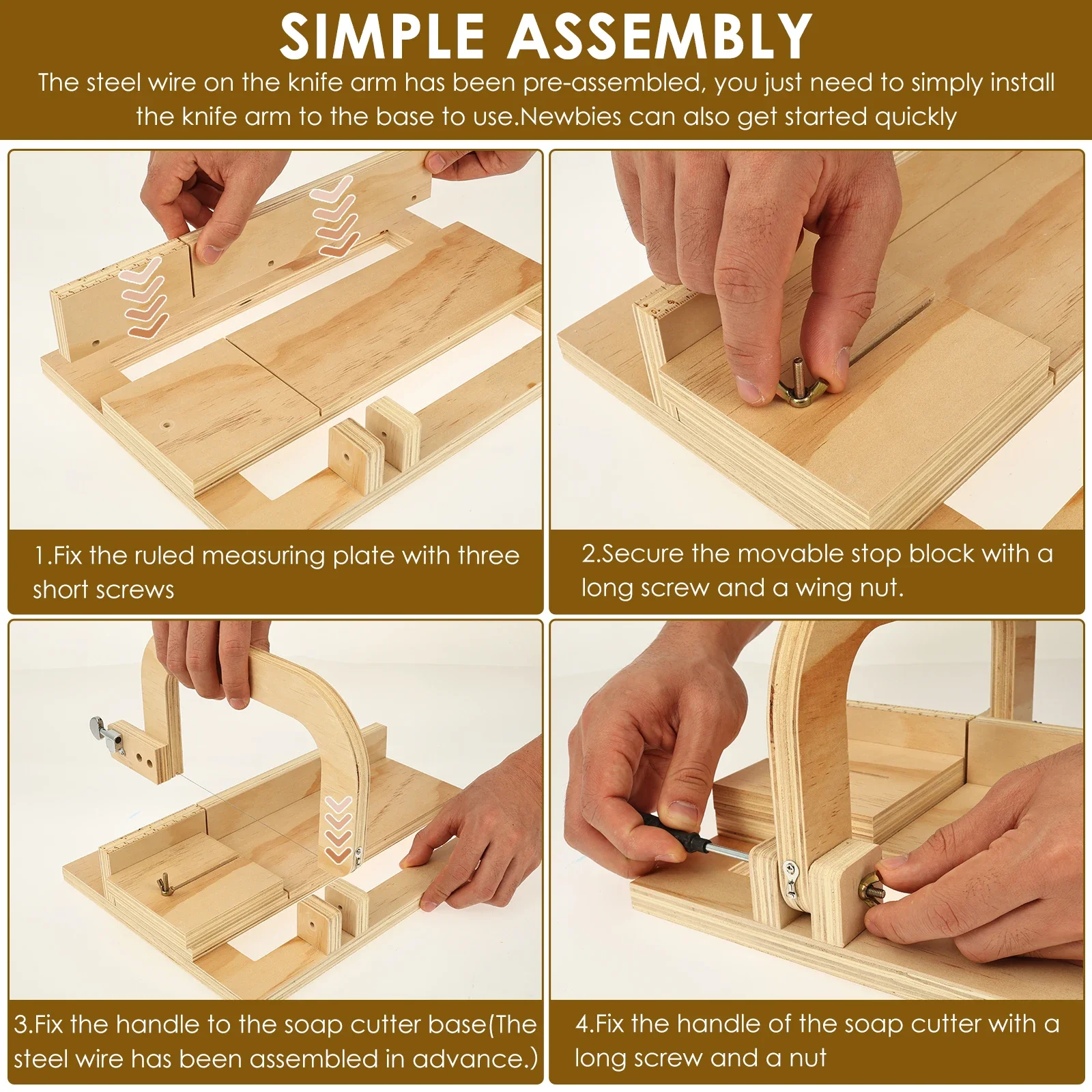 Wooden Soap Cutter Professiona - Soap Cutter Wire บทวิจารณ์และราคา