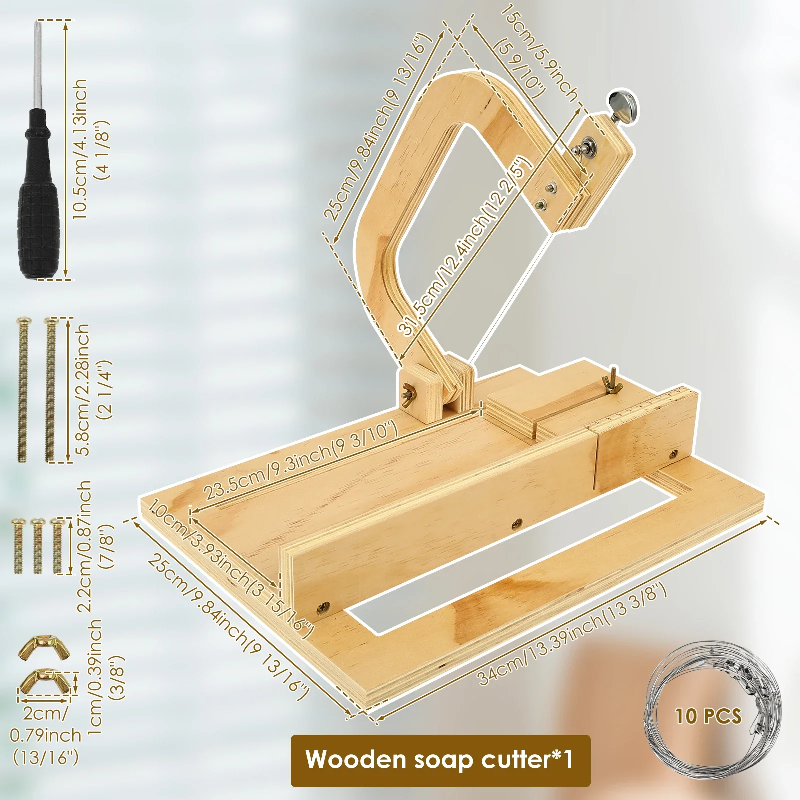 Wooden Soap Cutter Professiona - Soap Cutter Wire บทวิจารณ์และราคา