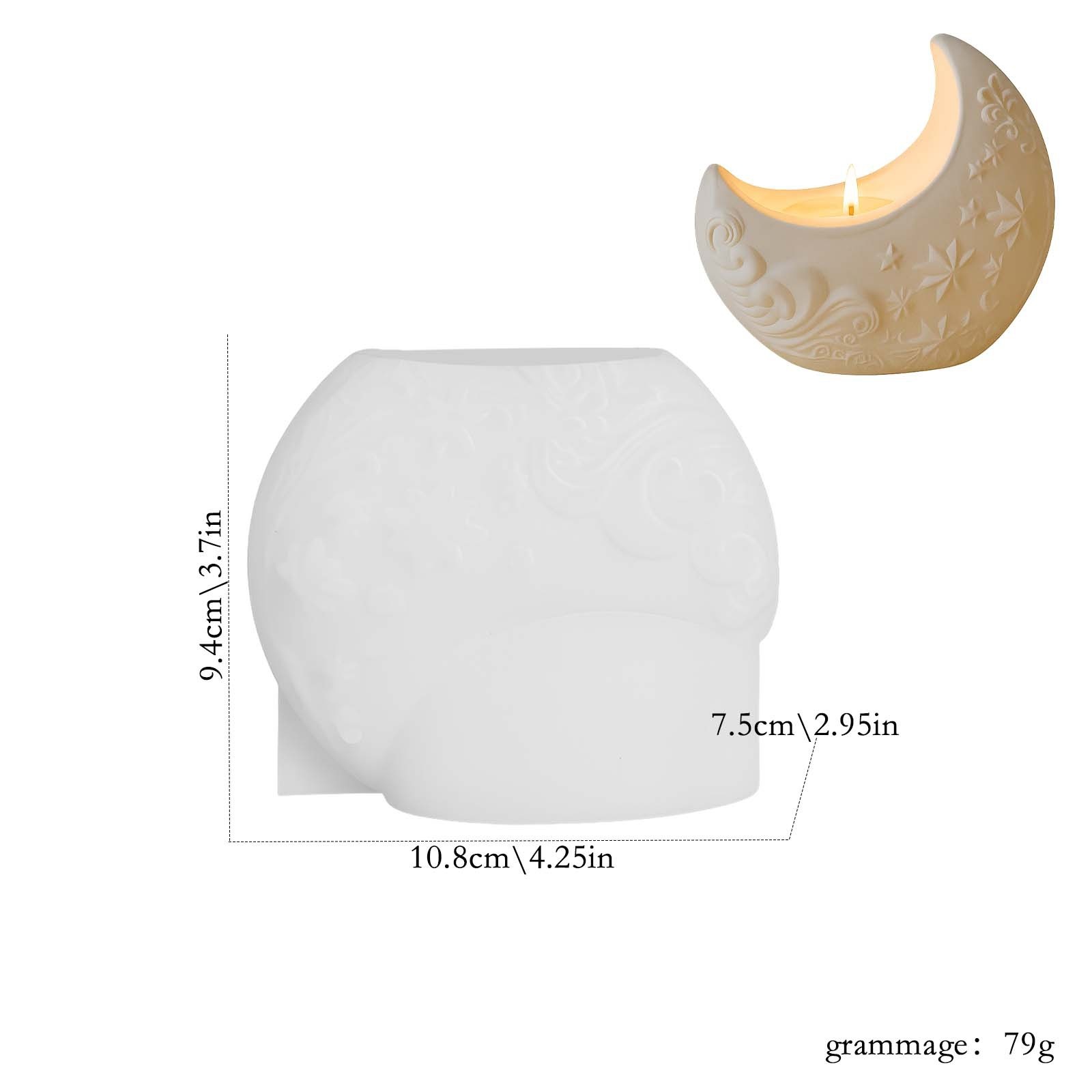 3d Relief Moon Gypsum Resin Mo - Soap Making Process บทวิจารณ์และราคา