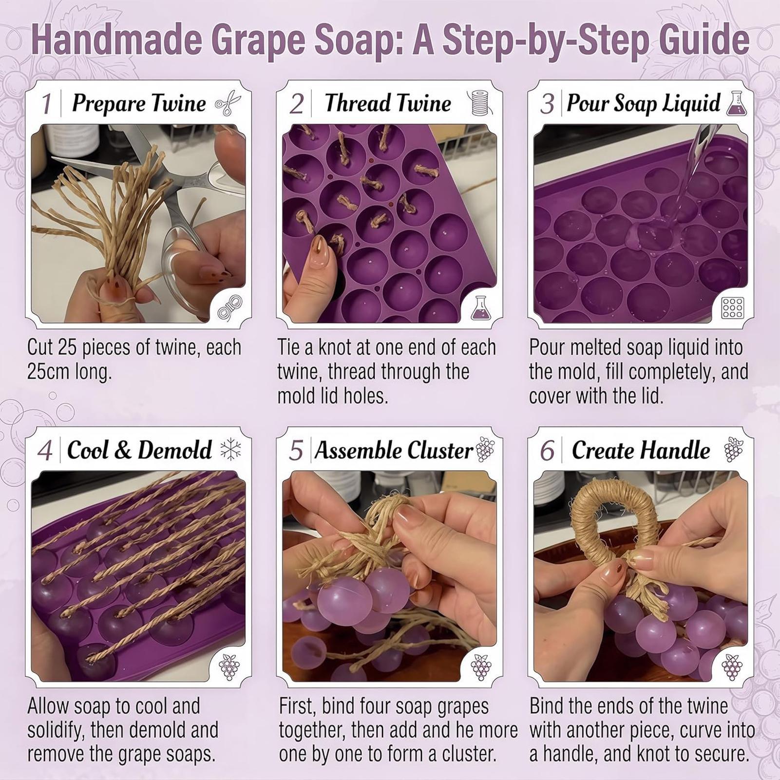 Grapes Soap Mold Easy-Release  - Soap Making Game บทวิจารณ์และราคา