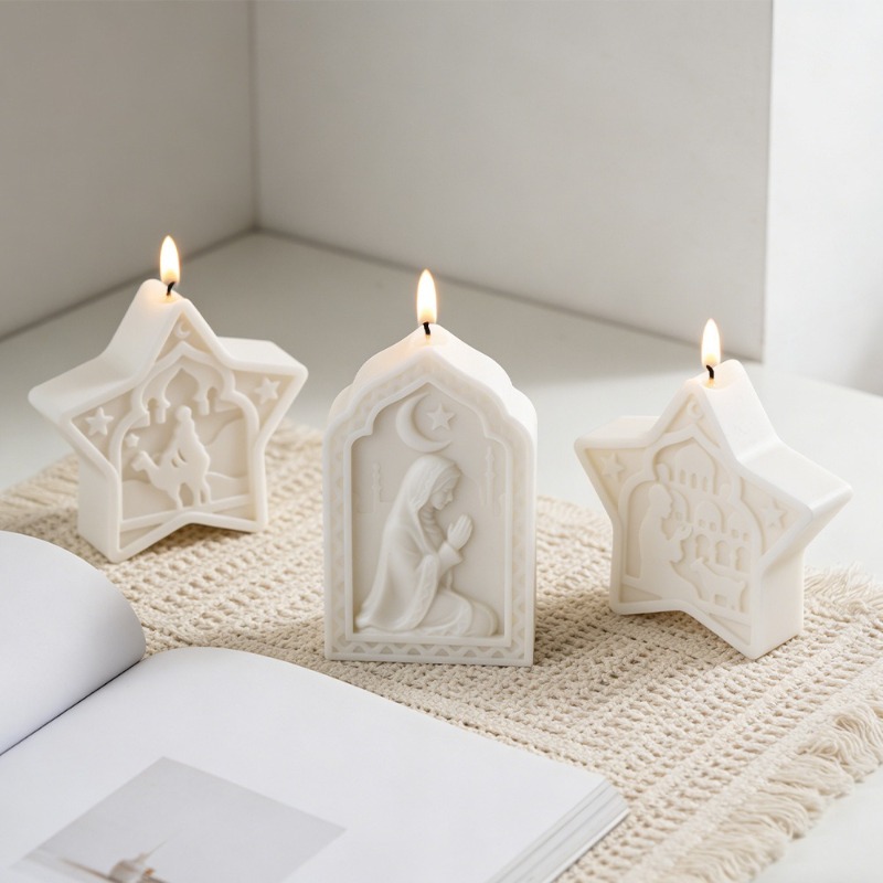 mosque candle mold soft star m - Soap Making Gel บทวิจารณ์และราคา