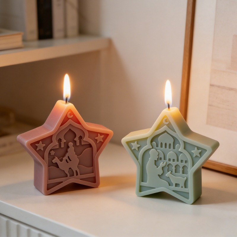 mosque candle mold soft star m - Soap Making Gel บทวิจารณ์และราคา