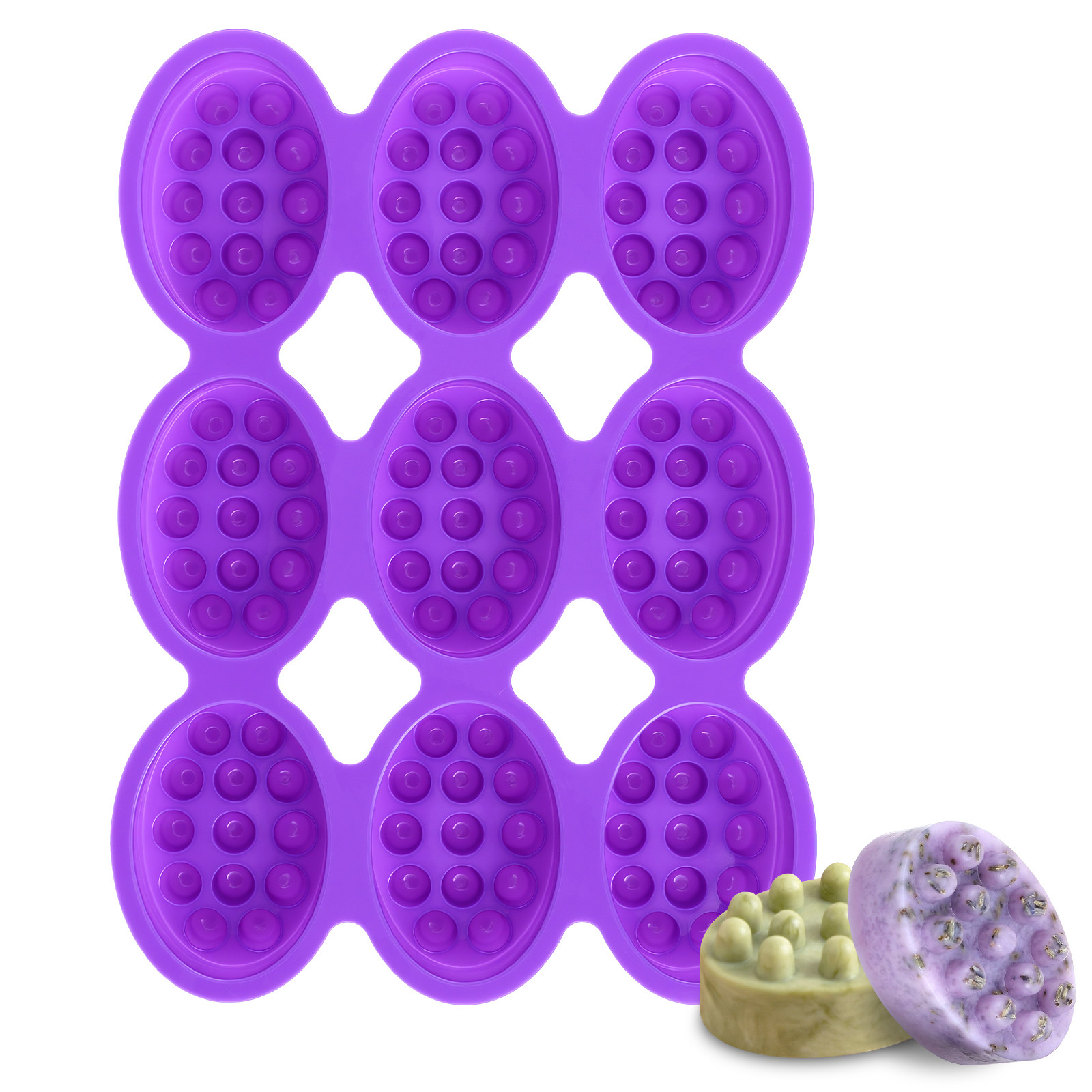 9 Hole Silicone Soap Mold Mass - Soap Making Diy Kit บทวิจารณ์และราคา