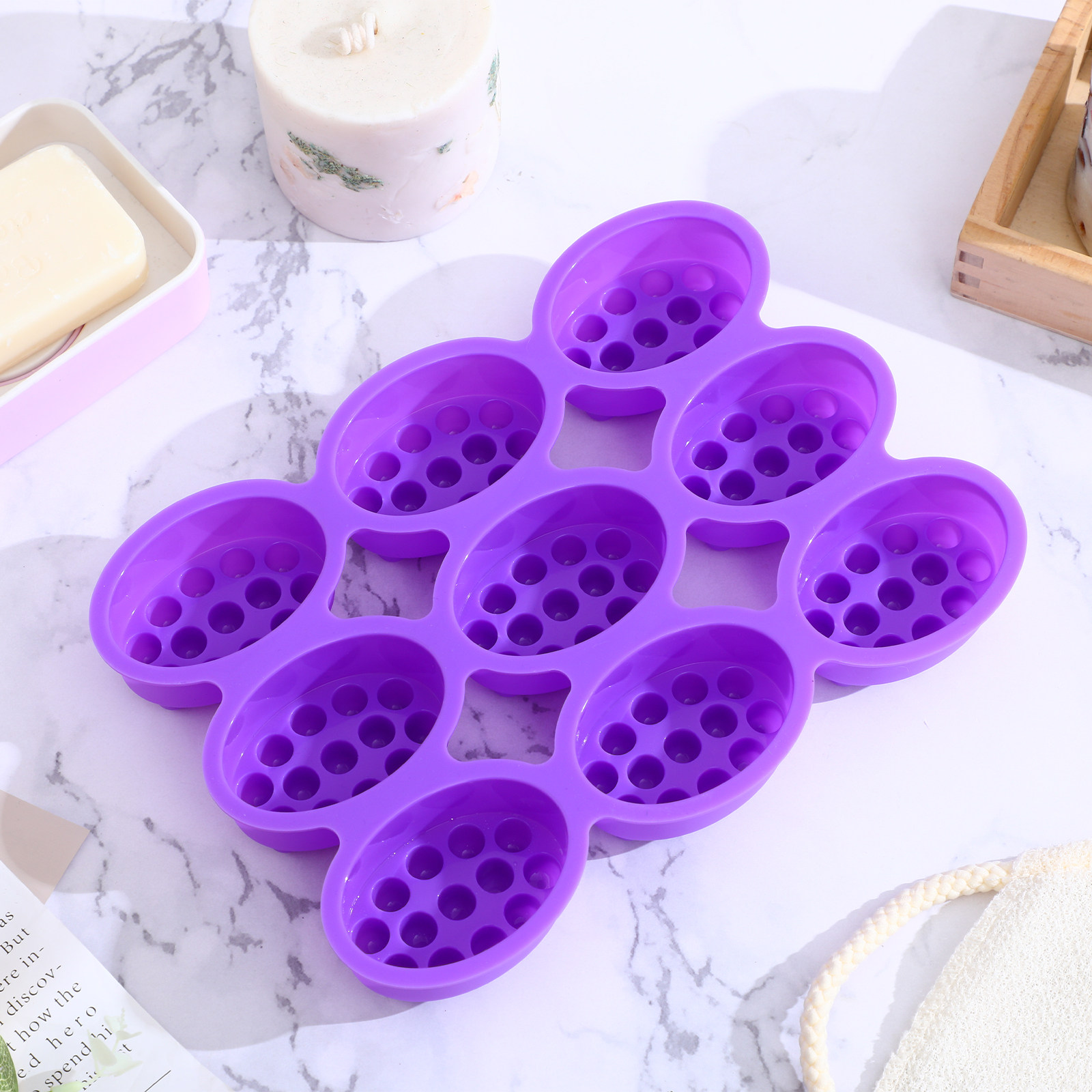 9 Hole Silicone Soap Mold Mass - Soap Making Diy Kit บทวิจารณ์และราคา