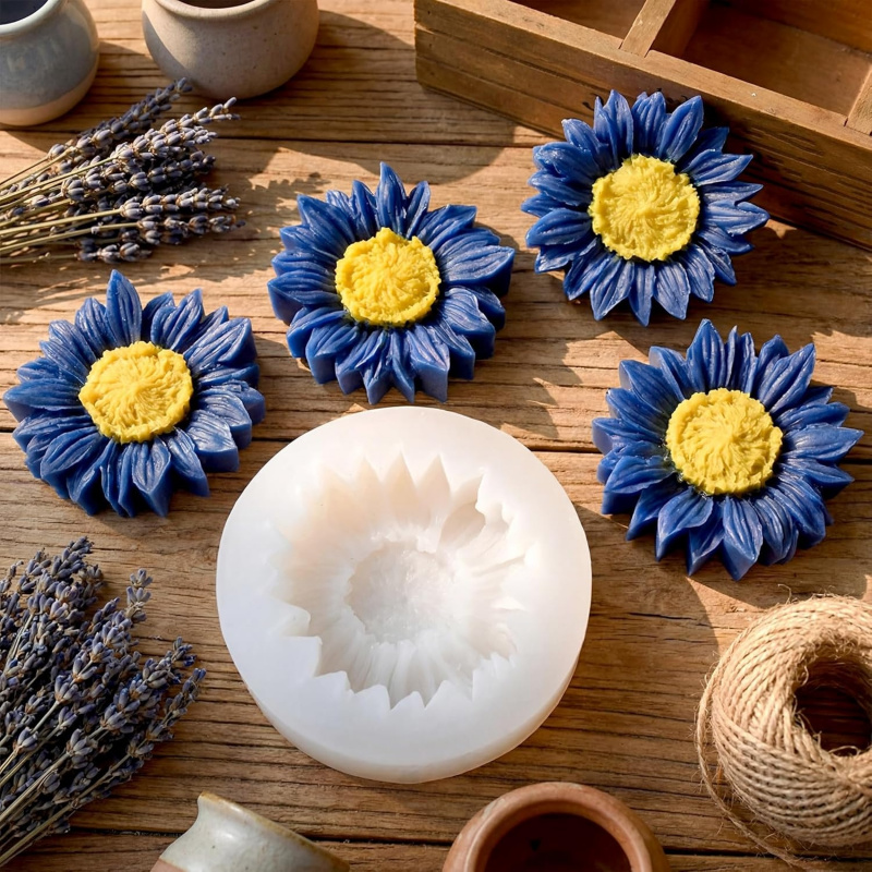 2 Set of sunflower silicone mo - Soap Making Gel บทวิจารณ์และราคา