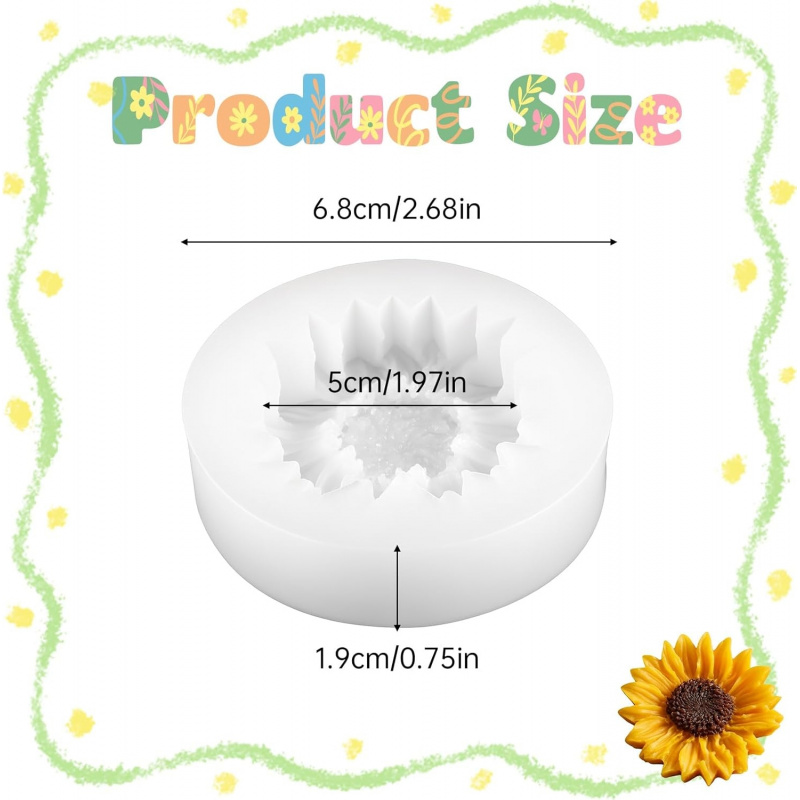 2 Set of sunflower silicone mo - Soap Making Gel บทวิจารณ์และราคา
