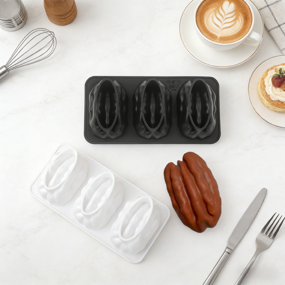 3 Cavity Pecan Silicone Mold H - Soap Making Utensils บทวิจารณ์และราคา