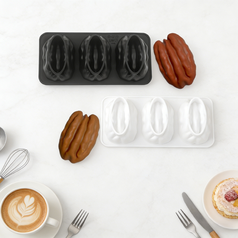 3 Cavity Pecan Silicone Mold H - Soap Making Utensils บทวิจารณ์และราคา