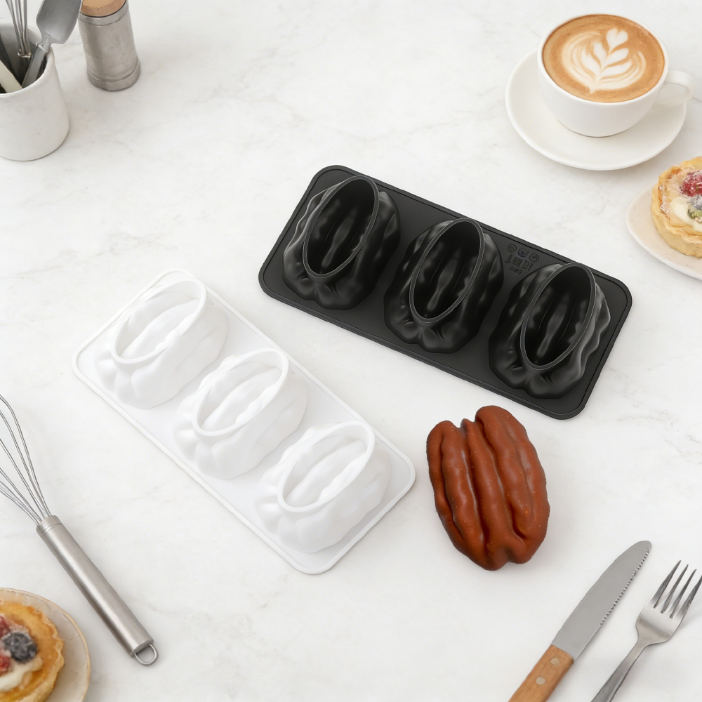3 Cavity Pecan Silicone Mold H - Soap Making Utensils บทวิจารณ์และราคา