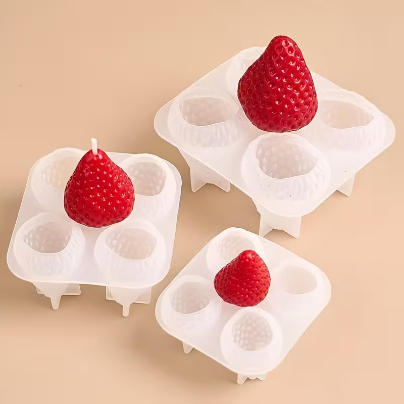 Strawberry Silicone Candle Mol - Soap Making Name บทวิจารณ์และราคา