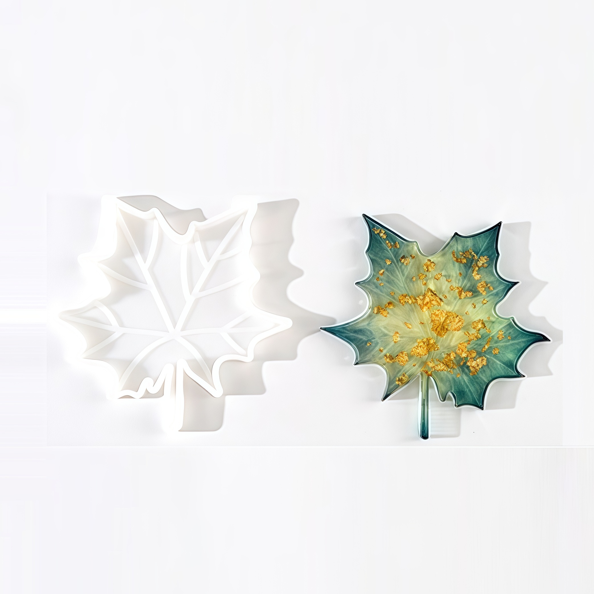 1PC Maple Leaf shaped Silicone - Soap Making Silicone Molds บทวิจารณ์และราคา