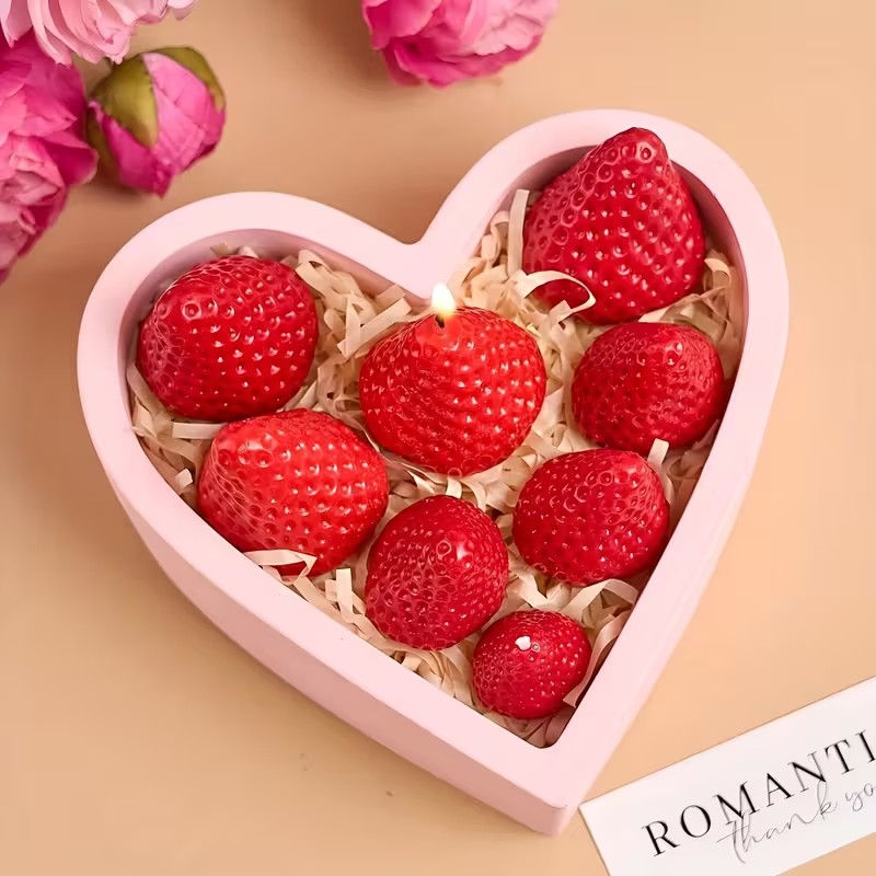 Strawberry Silicone Candle Mol - Soap Making Name บทวิจารณ์และราคา
