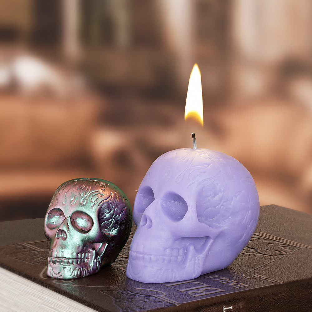 Multi Size Skull Head Silicone - Soap Making Silicone Molds บทวิจารณ์และราคา
