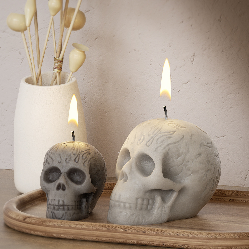 Multi Size Skull Head Silicone - Soap Making Silicone Molds บทวิจารณ์และราคา