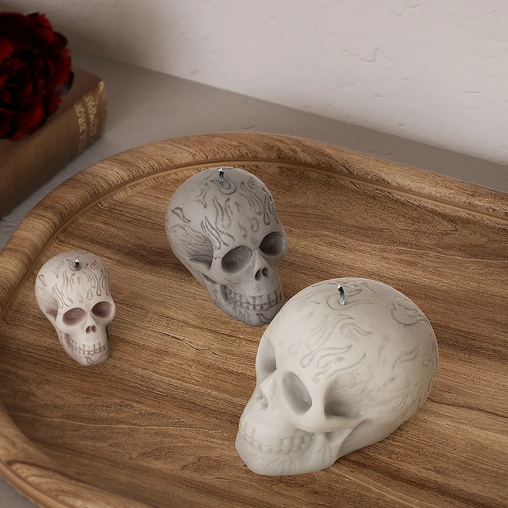Multi Size Skull Head Silicone - Soap Making Silicone Molds บทวิจารณ์และราคา