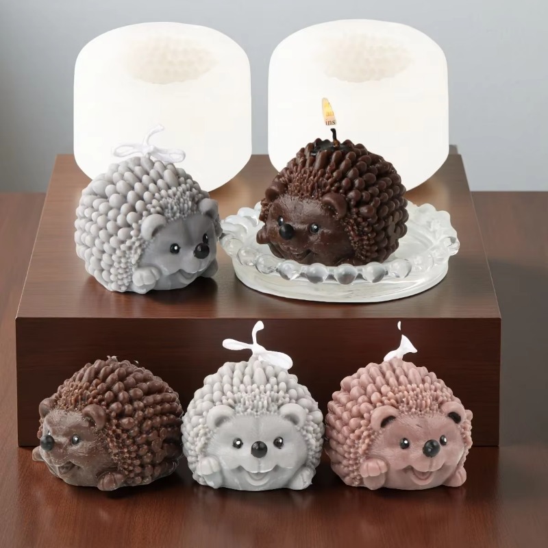 3D Cute Hedgehog Silicone Mold - Soap Making Gel บทวิจารณ์และราคา
