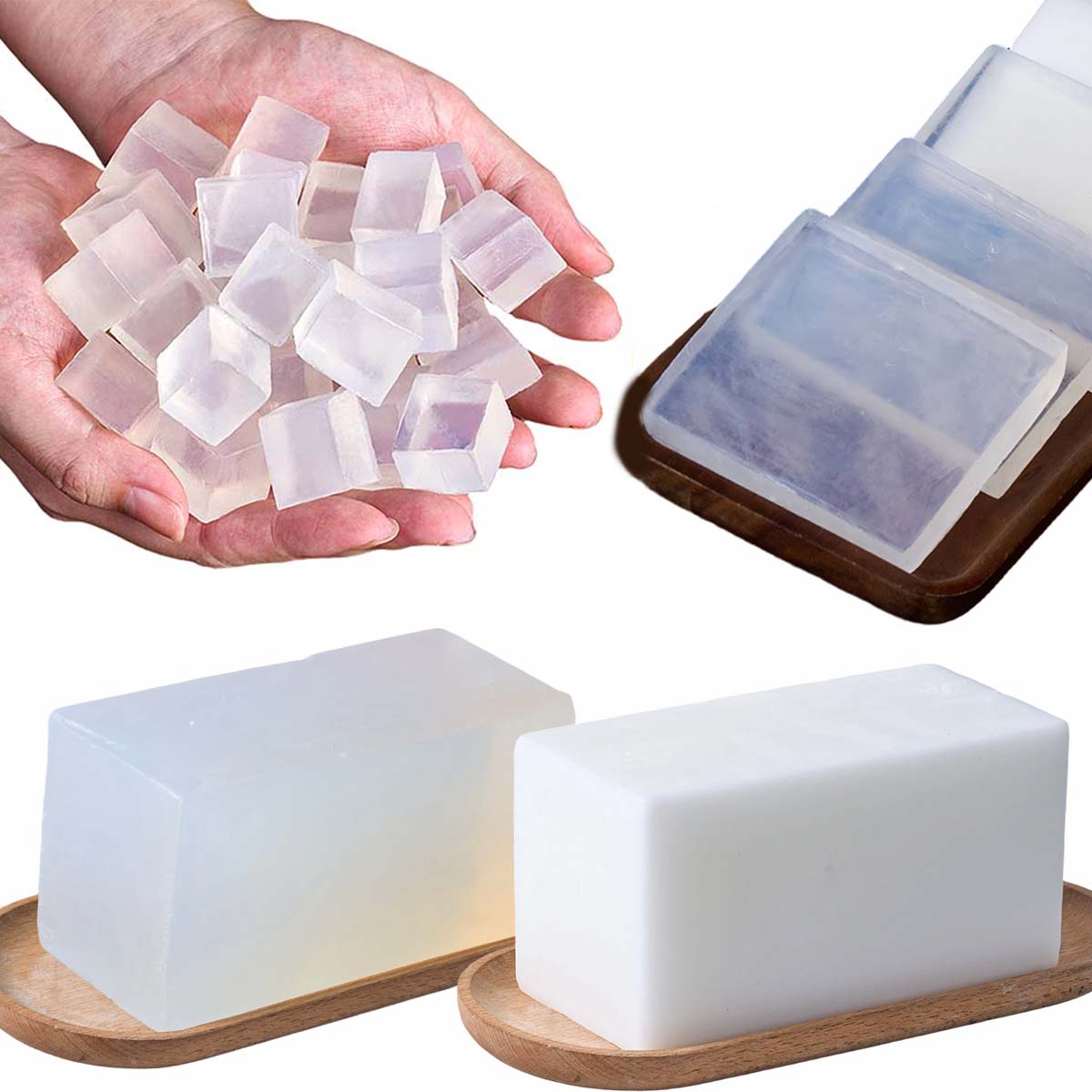 1000g Glycerin Soap Base DIY H - Soap Making From Scratch บทวิจารณ์และราคา