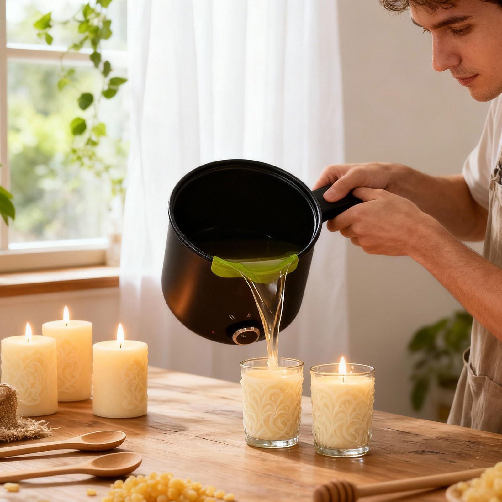 Candle Wax Melting Pot 1.5L La - Soap Making Book For Beginners บทวิจารณ์และราคา