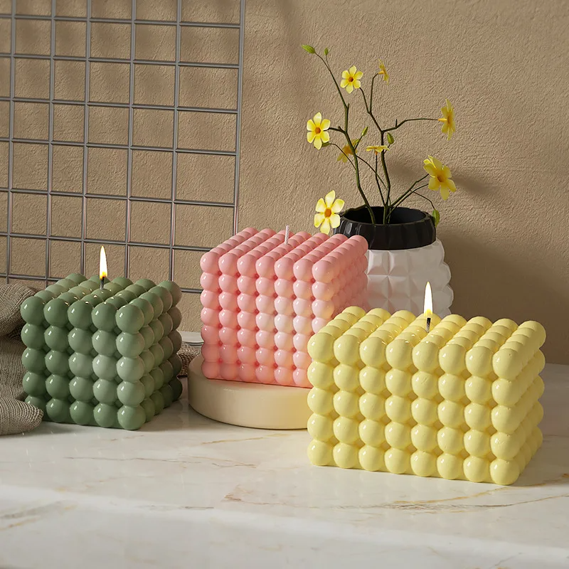 Large Bubble Cube Candles Sili - Soap Making Silicone Molds บทวิจารณ์และราคา