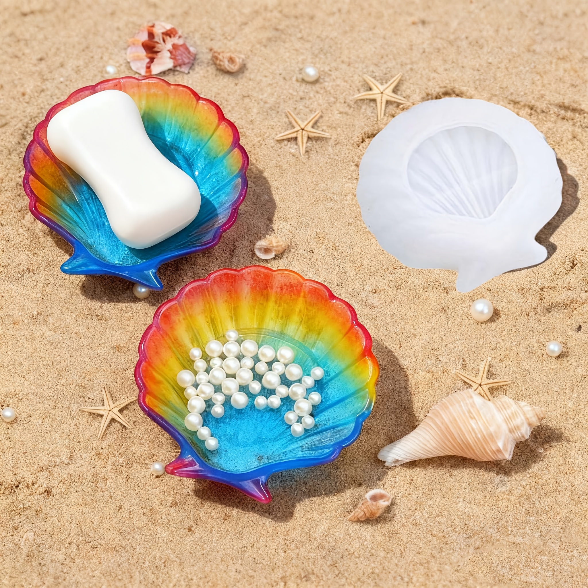 1 piece of silicone shell resi - Soap Making Name บทวิจารณ์และราคา