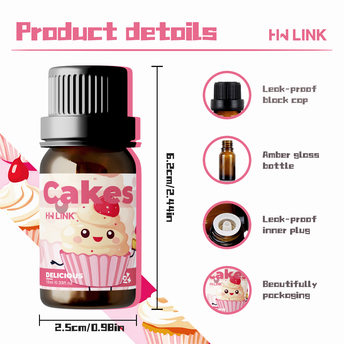 10ml Cakes Essential Oils Perf - Soap Making Fragrance Oil บทวิจารณ์และราคา