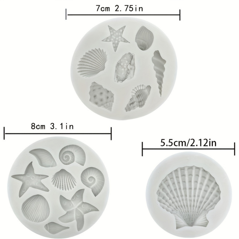 3pcs/set, shell mold set, irre - Soap Making Things บทวิจารณ์และราคา