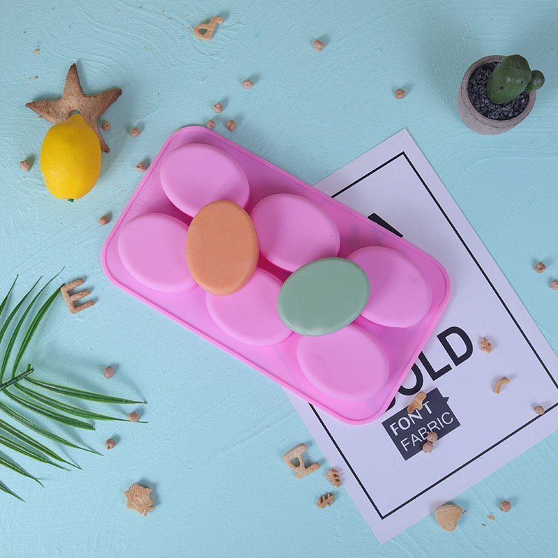 6 Holes Ellipse Soap Mold DIY  - Soap Making Gel บทวิจารณ์และราคา