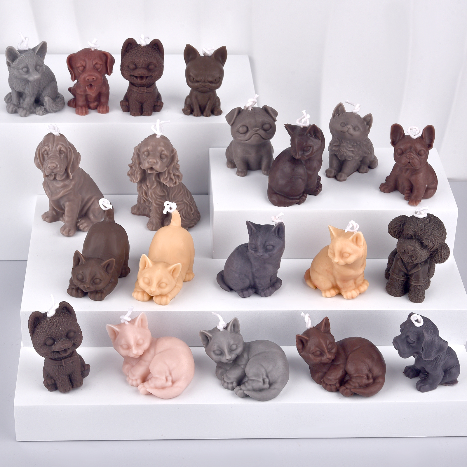 3D Dogs Cats Silicone Mold For - Soap Making Silicone Molds บทวิจารณ์และราคา