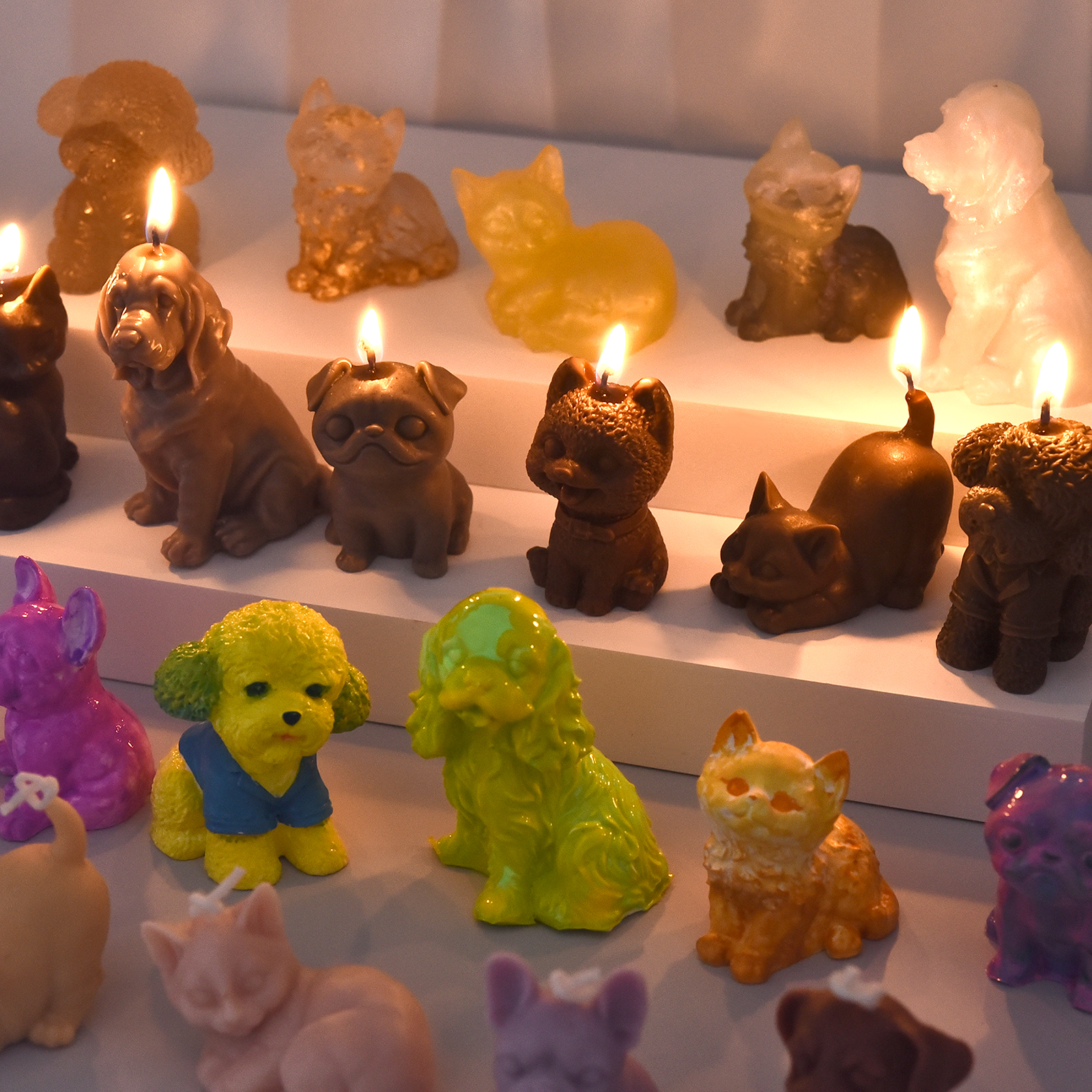 3D Dogs Cats Silicone Mold For - Soap Making Silicone Molds บทวิจารณ์และราคา