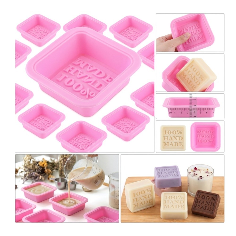 25PCS Silicone Silicone Soap M - Soap Making Process บทวิจารณ์และราคา