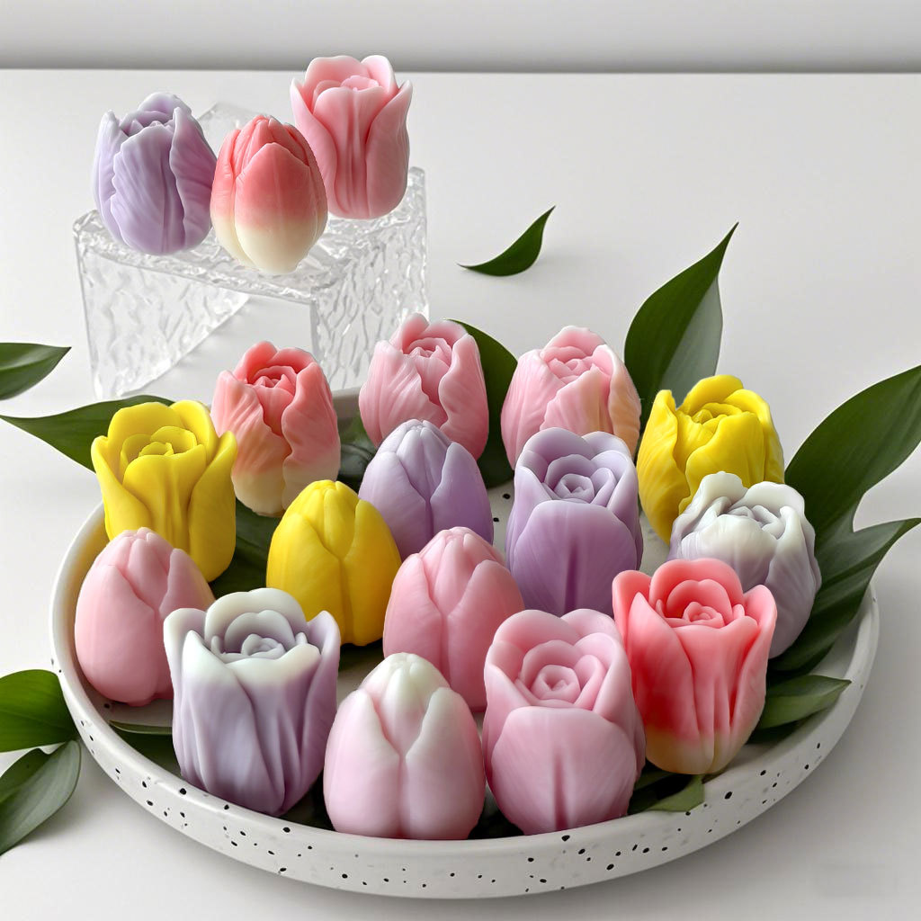 DIY tulip candle silicone mold - Soap Making Things บทวิจารณ์และราคา