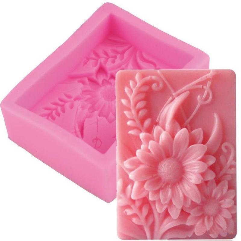 1pc 3D Square Rose Flower Sili - Soap Making Book For Beginners บทวิจารณ์และราคา