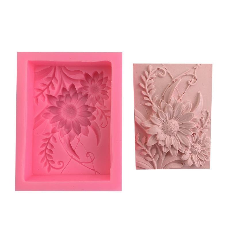1pc 3D Square Rose Flower Sili - Soap Making Book For Beginners บทวิจารณ์และราคา